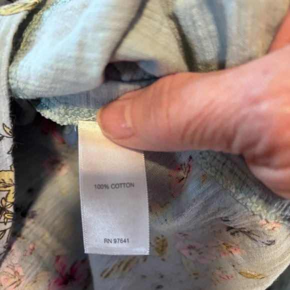 J. Jill Blue 3/4 Sleeve Boxy Tunic - Picture 8 of 8